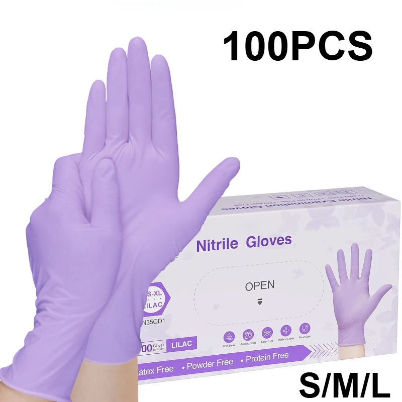 10-100 szt. Jednorazowe fiolet – Medical Gloves recenzja i cena